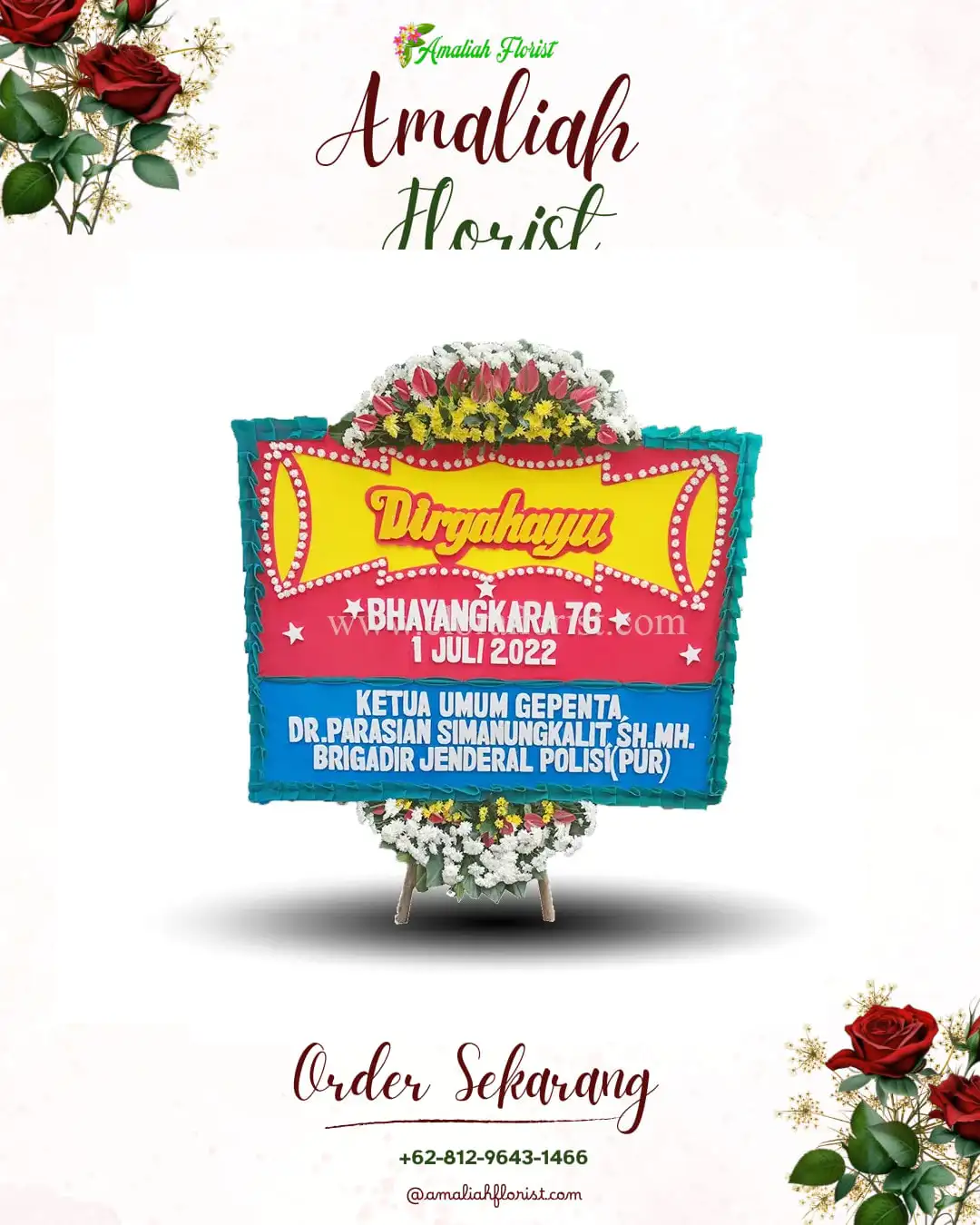Papan Bunga HUT Ulang Tahun Mulyorejo